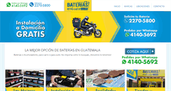 Desktop Screenshot of bateriasenguate.com