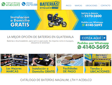 Tablet Screenshot of bateriasenguate.com